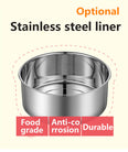 Electric Yogurt Maker Stainless Steel Liner Automatic Mini Yogurt Machine cups for yogurt kitchen appliances DIY Tool Glass cup