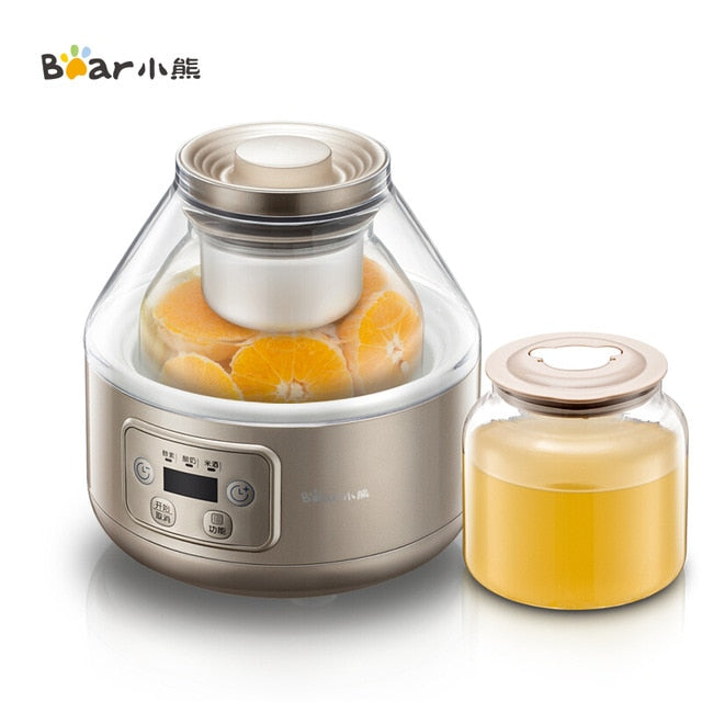 Yogurt Maker Kitchen Appliances Maker Enzyme Rice Wine Yogurt Machine Home Automatic 2L Microcomputer Double Glass Bladder